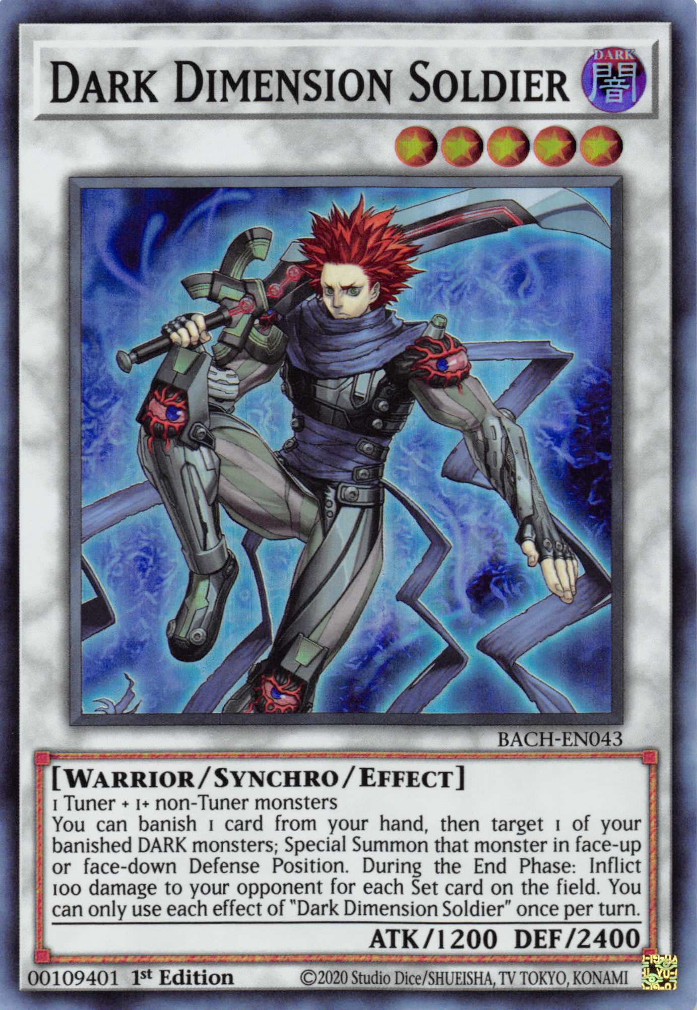 Dark Dimension Soldier [BACH-EN043] Super Rare | Card Merchant Takapuna