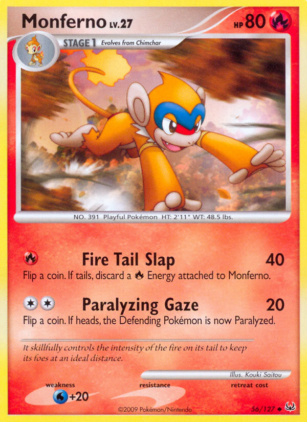 Monferno (56/127) [Platinum: Base Set] | Card Merchant Takapuna