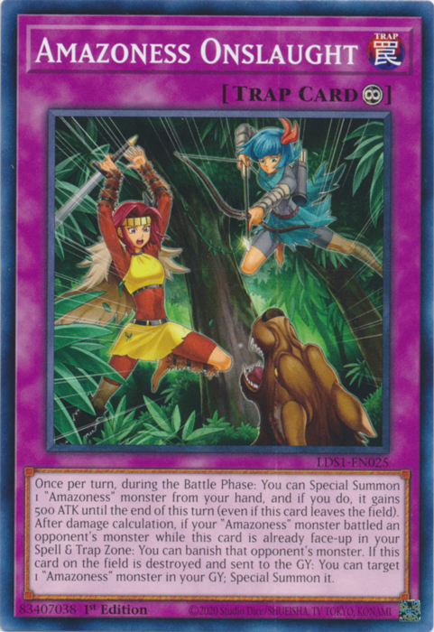 Amazoness Onslaught [LDS1-EN025] Common | Card Merchant Takapuna