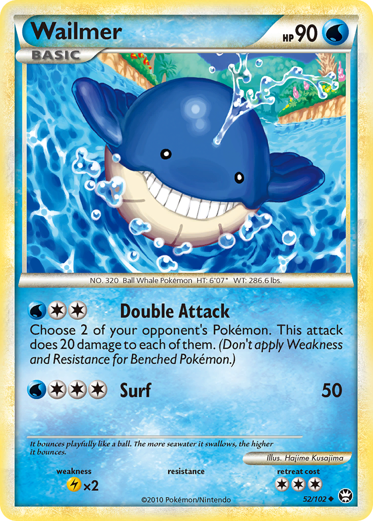 Wailmer (52/102) [HeartGold & SoulSilver: Triumphant] | Card Merchant Takapuna