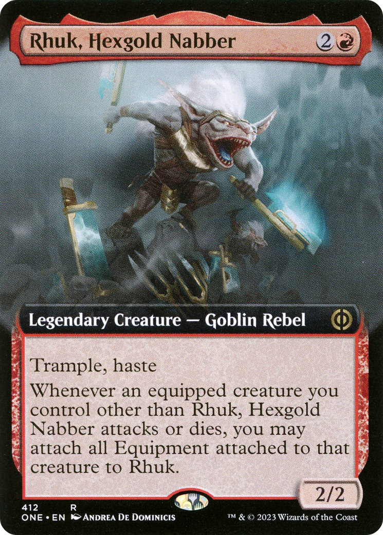 Rhuk, Hexgold Nabber (Extended Art) [Phyrexia: All Will Be One] | Card Merchant Takapuna