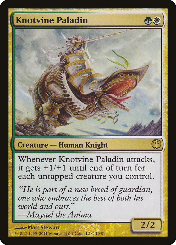 Knotvine Paladin [Duel Decks: Knights vs. Dragons] | Card Merchant Takapuna