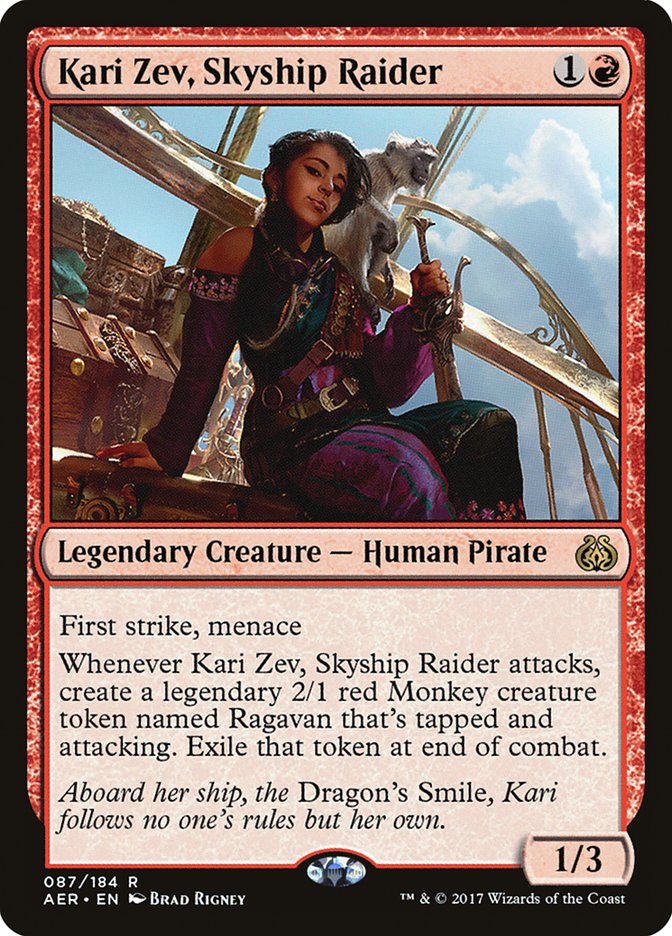 Kari Zev, Skyship Raider [Aether Revolt] | Card Merchant Takapuna
