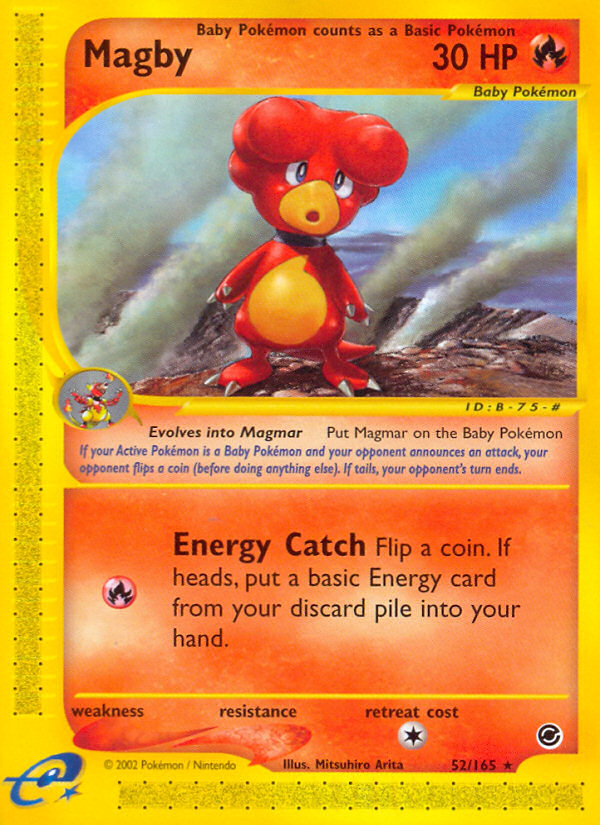 Magby (52/165) [Expedition: Base Set] | Card Merchant Takapuna