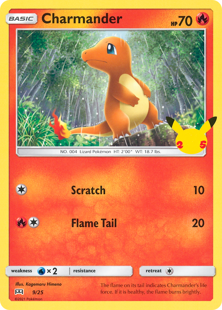 Charmander (9/25) [McDonald's 25th Anniversary] | Card Merchant Takapuna