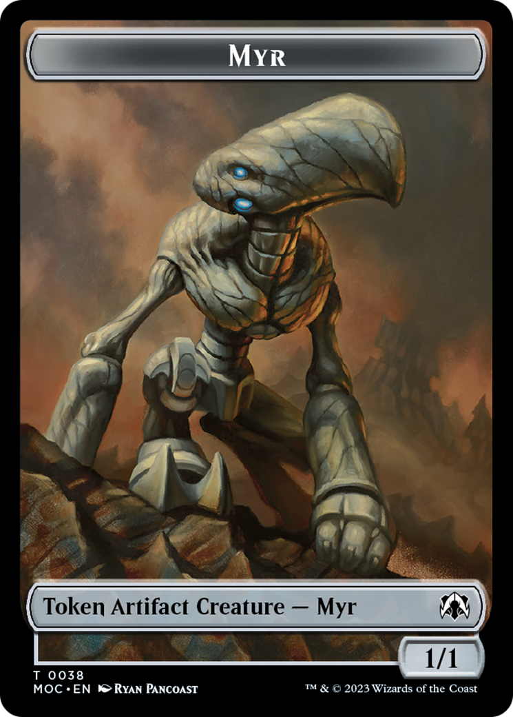 Phyrexian Germ // Myr Double-Sided Token [March of the Machine Commander Tokens] | Card Merchant Takapuna