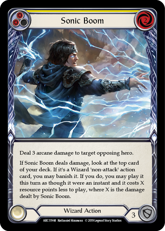 Sonic Boom [ARC119-M] (Arcane Rising)  1st Edition Normal | Card Merchant Takapuna