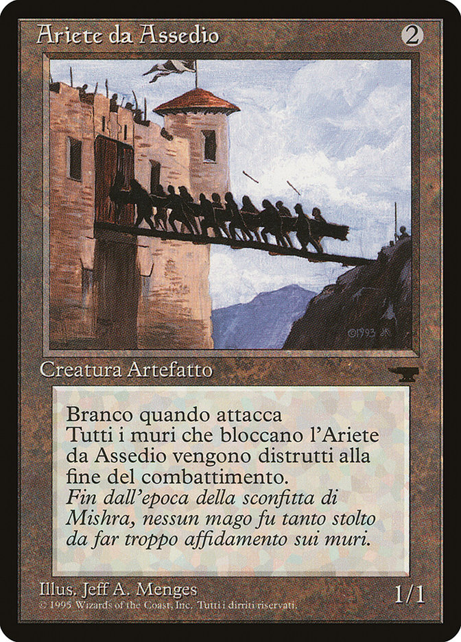 Battering Ram (Italian) - "Ariete da Assedio" [Rinascimento] | Card Merchant Takapuna