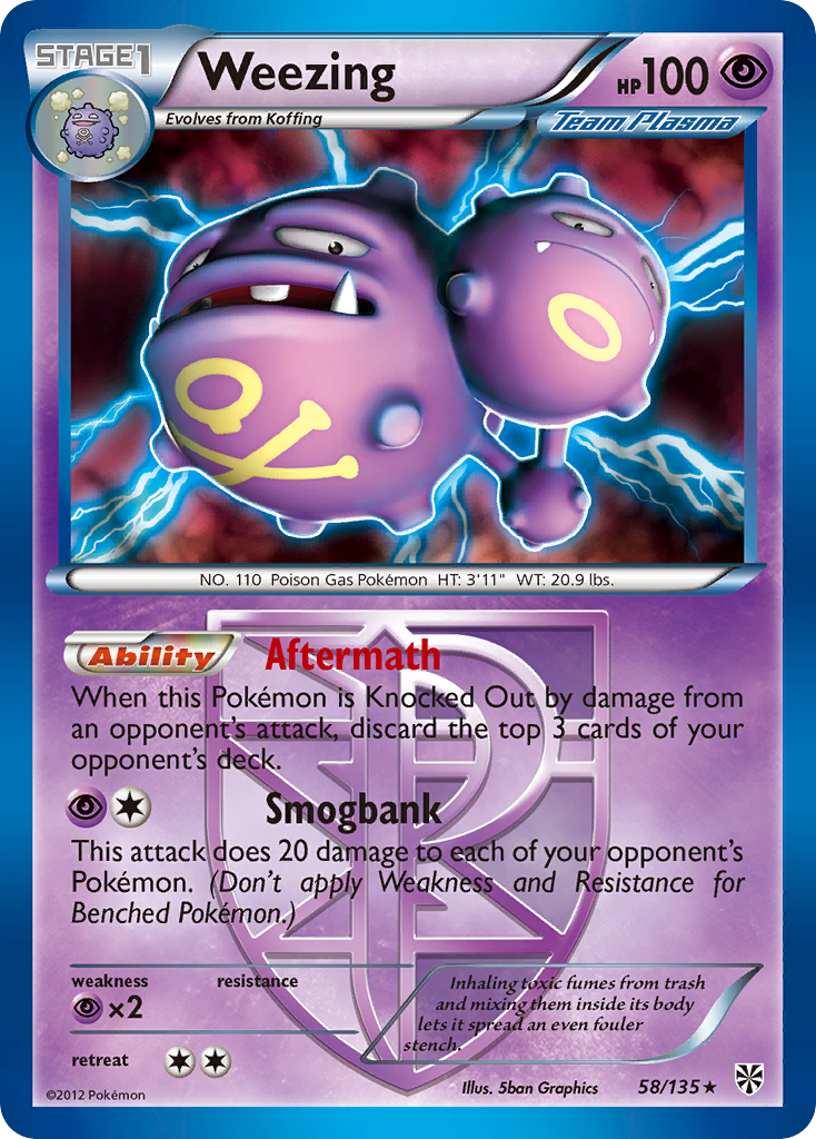 Weezing (58/135) [Black & White: Plasma Storm] | Card Merchant Takapuna