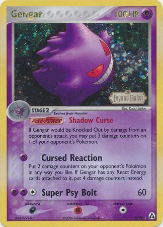 Gengar (5/92) (Stamped) [EX: Legend Maker] | Card Merchant Takapuna