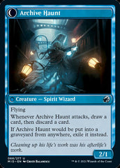 Overwhelmed Archivist // Archive Haunt [Innistrad: Midnight Hunt] | Card Merchant Takapuna