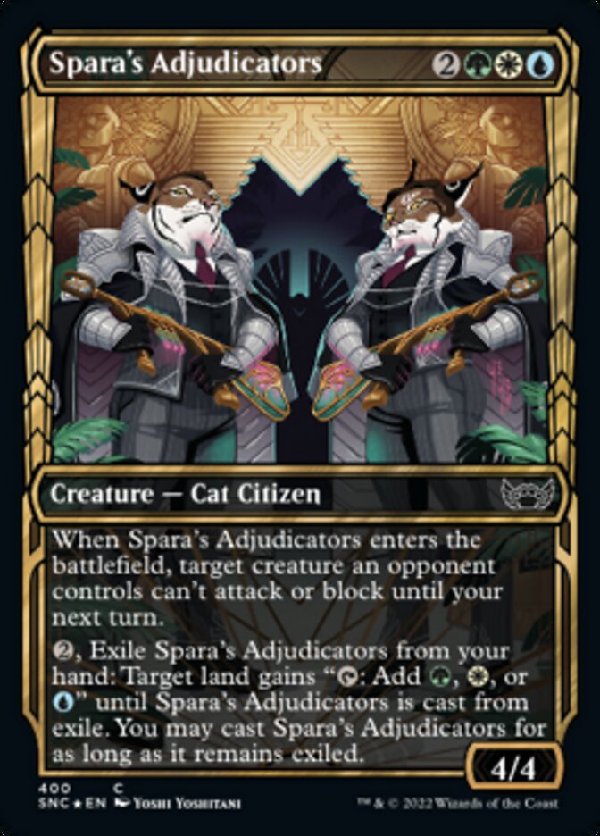 Spara's Adjudicators (Showcase Golden Age Gilded Foil) [Streets of New Capenna] | Card Merchant Takapuna