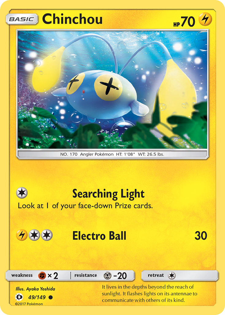 Chinchou (49/149) [Sun & Moon: Base Set] | Card Merchant Takapuna