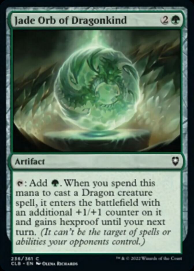 Jade Orb of Dragonkind [Commander Legends: Battle for Baldur's Gate] | Card Merchant Takapuna