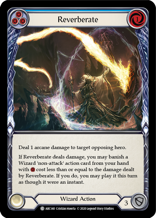 Reverberate (Blue) [U-ARC140] (Arcane Rising Unlimited)  Unlimited Normal | Card Merchant Takapuna