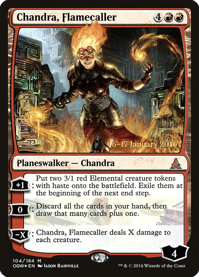 Chandra, Flamecaller [Oath of the Gatewatch Prerelease Promos] | Card Merchant Takapuna