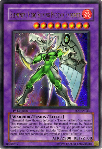 Elemental Hero Shining Phoenix Enforcer [EOJ-EN033] Ultra Rare | Card Merchant Takapuna