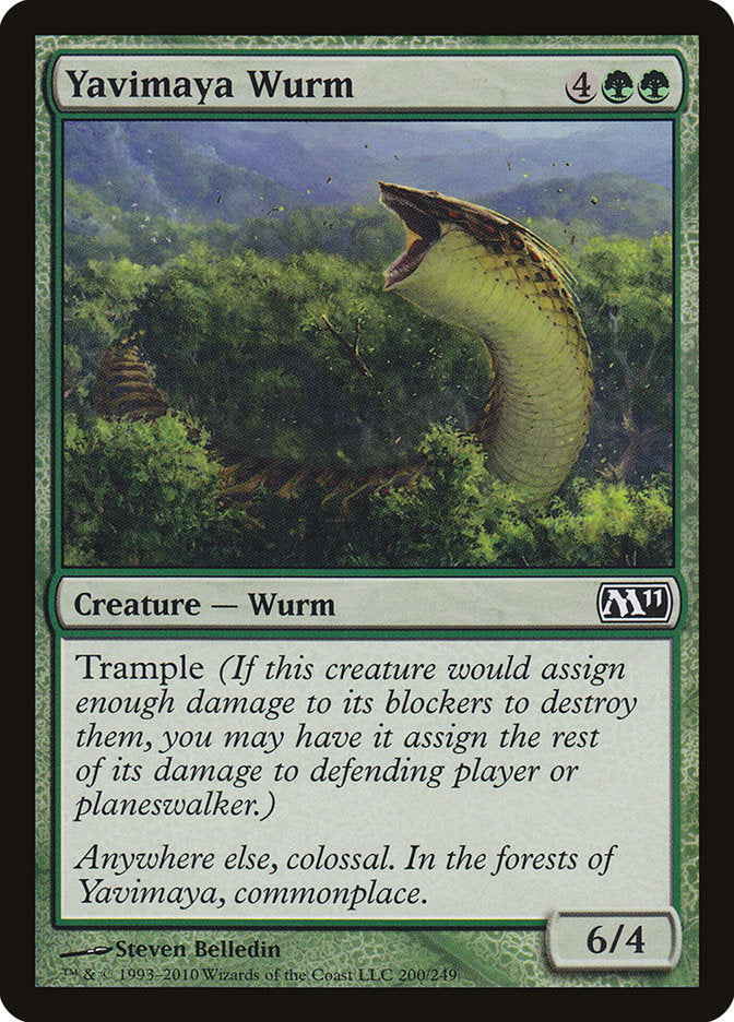 Yavimaya Wurm [Magic 2011] | Card Merchant Takapuna