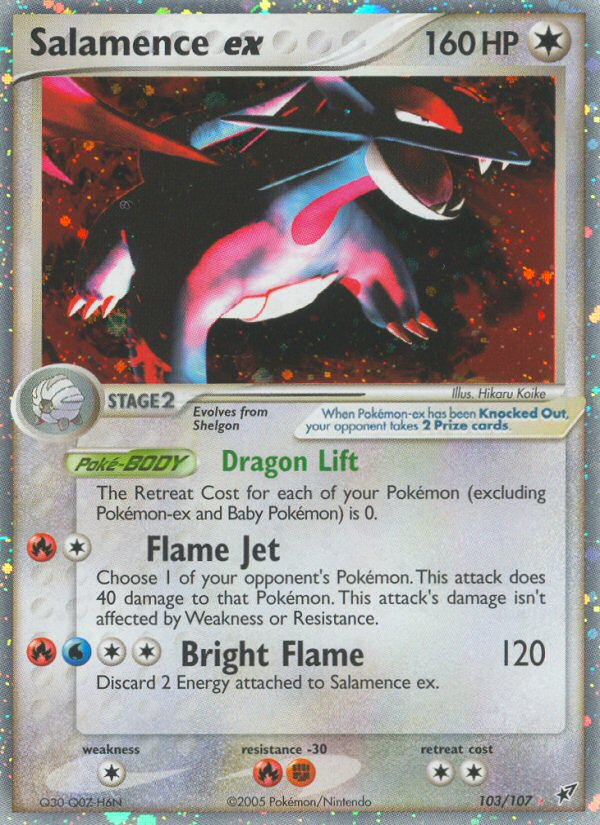 Salamence ex (103/107) [EX: Deoxys] | Card Merchant Takapuna