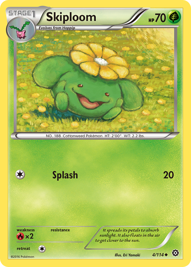 Skiploom (4/114) [XY: Steam Siege] | Card Merchant Takapuna