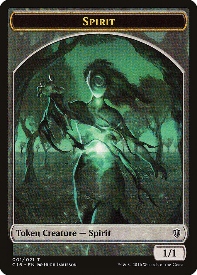 Spirit Token (001/021) [Commander 2016 Tokens] | Card Merchant Takapuna