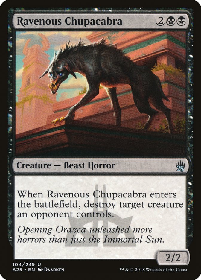 Ravenous Chupacabra [Masters 25] | Card Merchant Takapuna