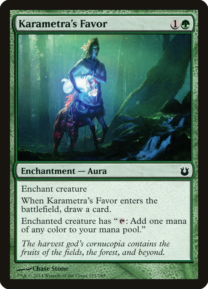 Karametra's Favor [Born of the Gods] | Card Merchant Takapuna