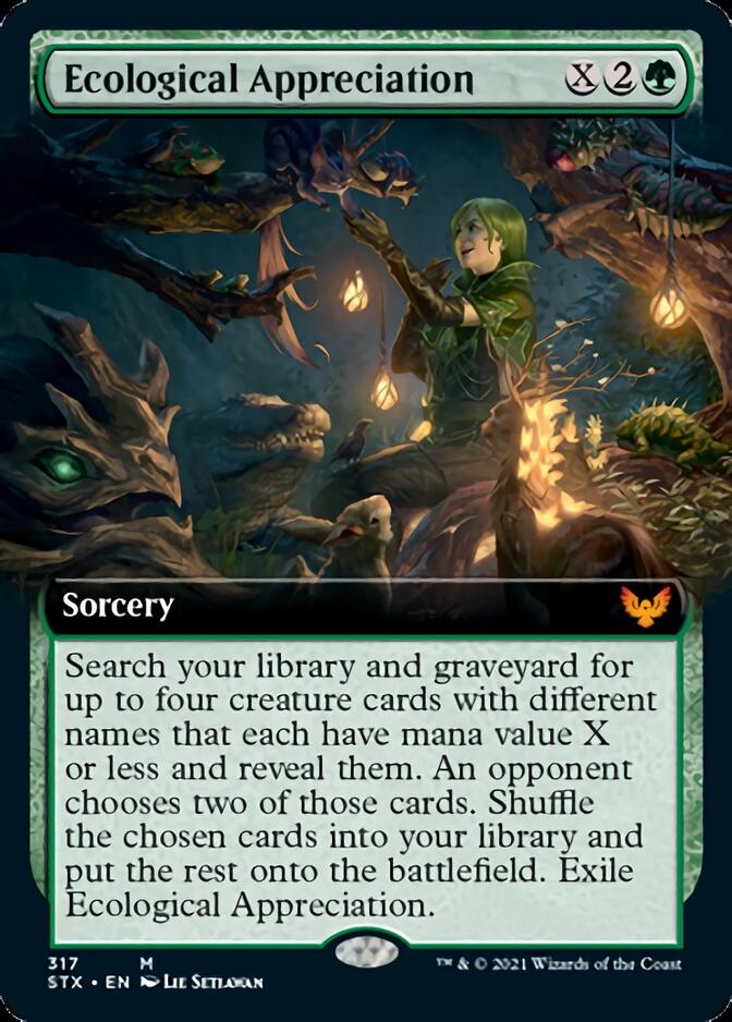 Ecological Appreciation (Extended Art) [Strixhaven: School of Mages] | Card Merchant Takapuna