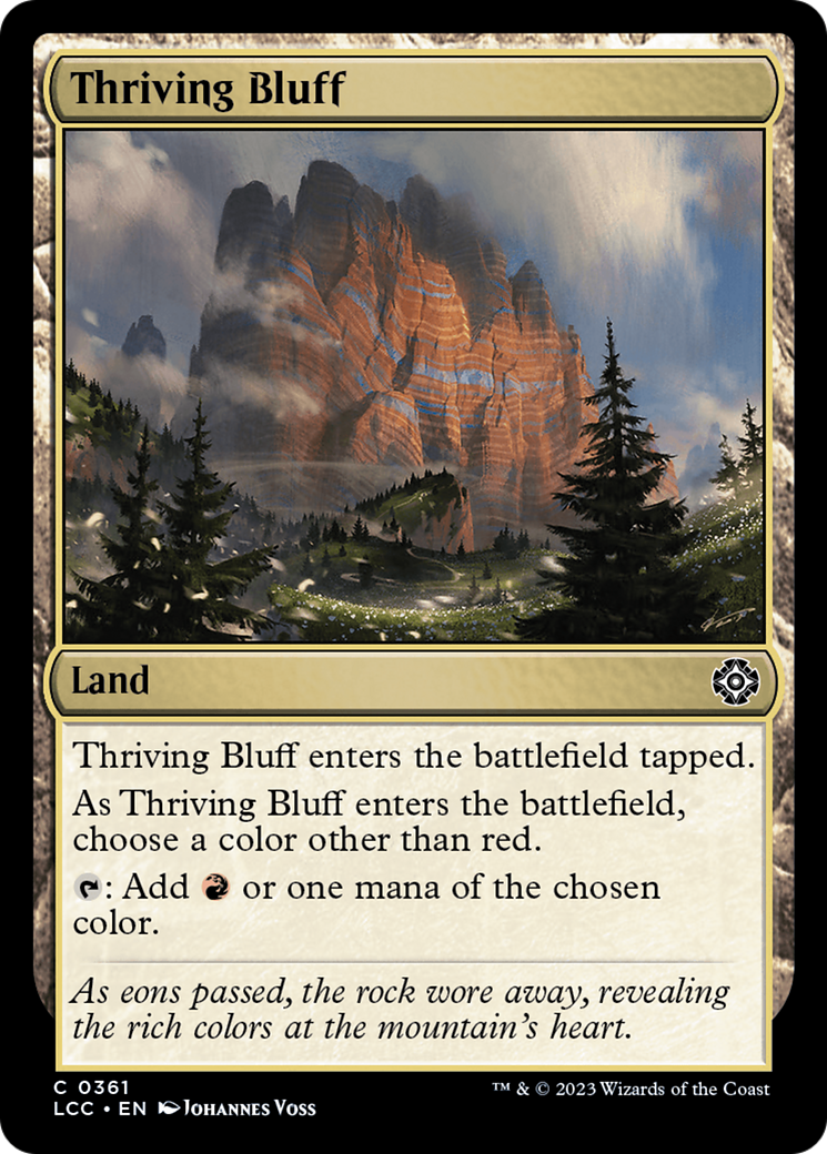 Thriving Bluff [The Lost Caverns of Ixalan Commander] | Card Merchant Takapuna