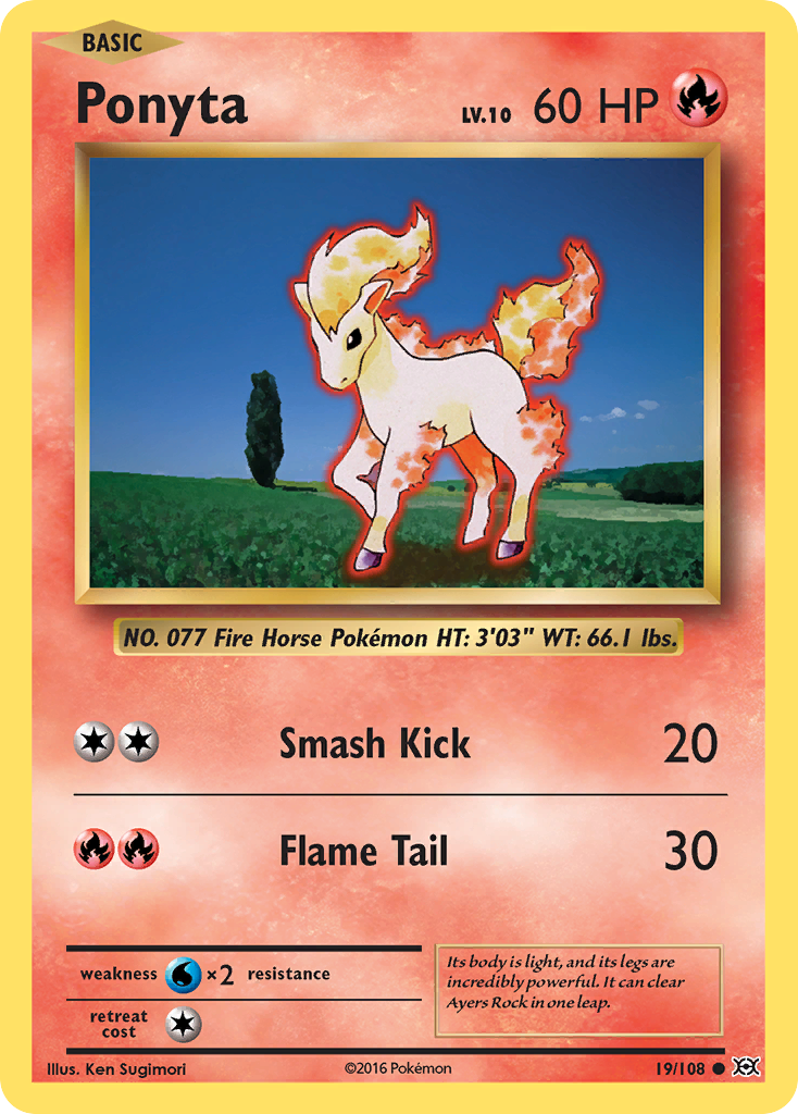 Ponyta (19/108) [XY: Evolutions] | Card Merchant Takapuna