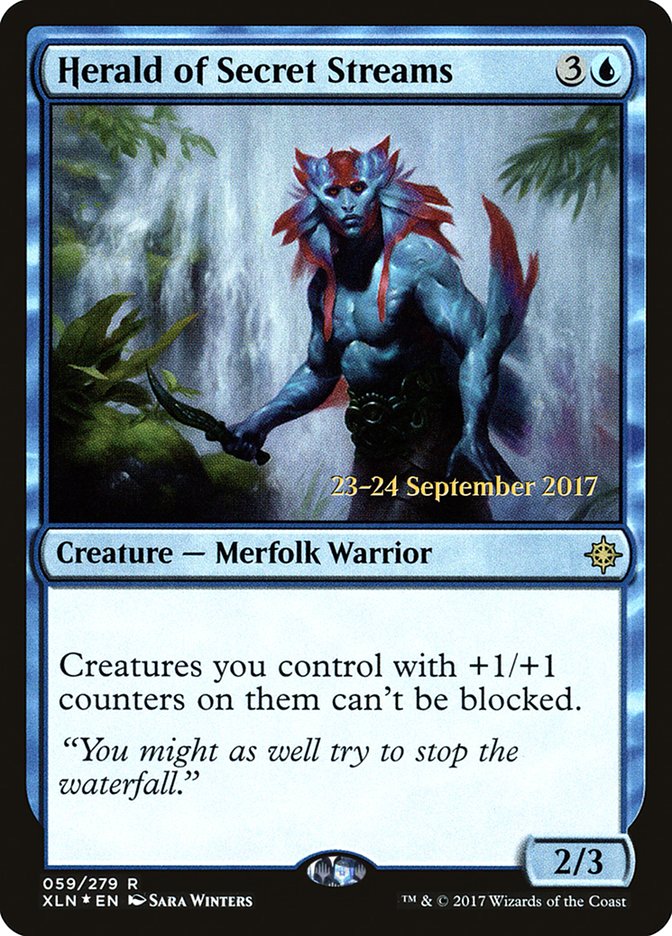 Herald of Secret Streams [Ixalan Prerelease Promos] | Card Merchant Takapuna