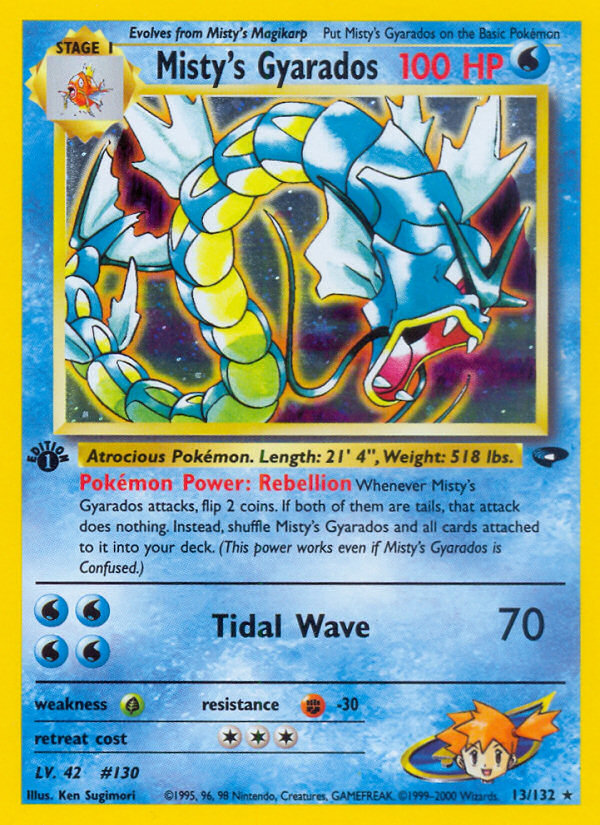 Misty's Gyarados (13/132) [Gym Challenge 1st Edition] | Card Merchant Takapuna