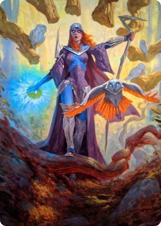 Kasmina, Enigma Sage Art Card [Strixhaven: School of Mages Art Series] | Card Merchant Takapuna