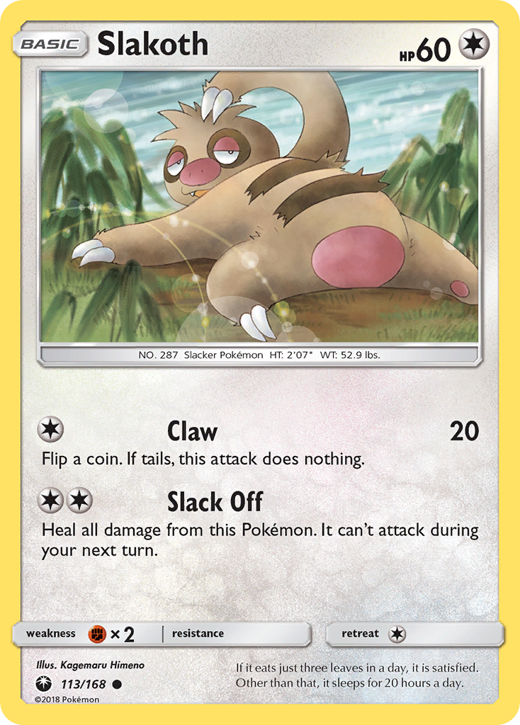 Slakoth (113/168) [Sun & Moon: Celestial Storm] | Card Merchant Takapuna