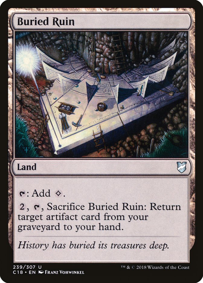 Buried Ruin [Commander 2018] | Card Merchant Takapuna