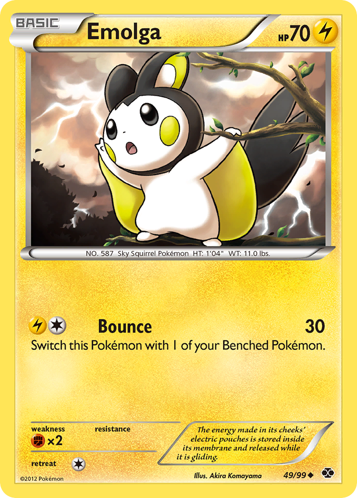 Emolga (49/99) [Black & White: Next Destinies] | Card Merchant Takapuna