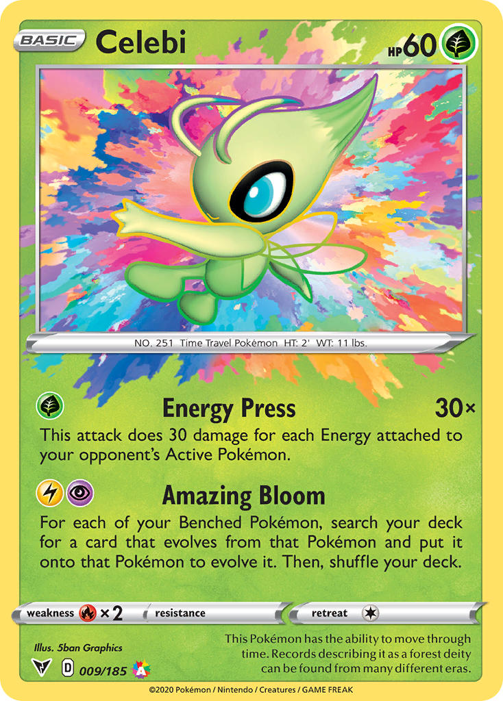 Celebi (009/185) [Sword & Shield: Vivid Voltage] | Card Merchant Takapuna