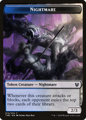 Human Soldier // Nightmare Double-Sided Token [Theros Beyond Death Tokens] | Card Merchant Takapuna