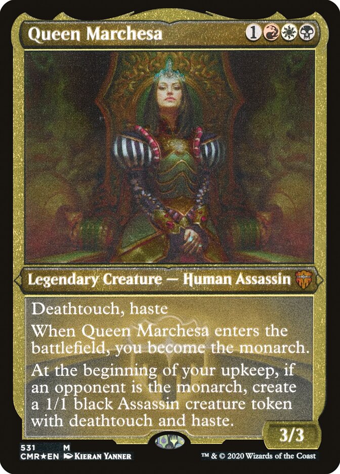 Queen Marchesa (Etched) [Commander Legends] | Card Merchant Takapuna