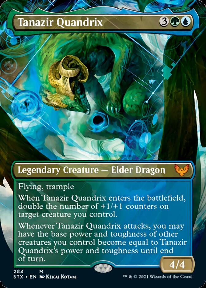 Tanazir Quandrix (Borderless Alternate Art) [Strixhaven: School of Mages] | Card Merchant Takapuna