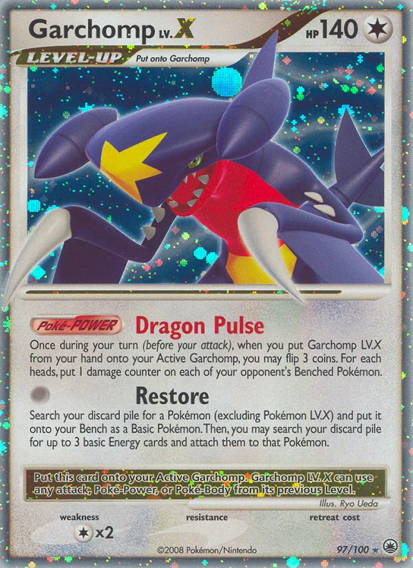 Garchomp LV.X (97/100) [Diamond & Pearl: Majestic Dawn] | Card Merchant Takapuna