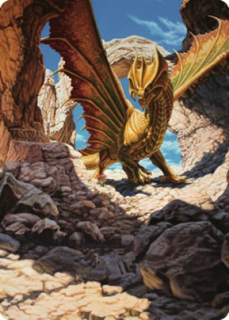 Ancient Brass Dragon Art Card (02) [Commander Legends: Battle for Baldur's Gate Art Series] | Card Merchant Takapuna