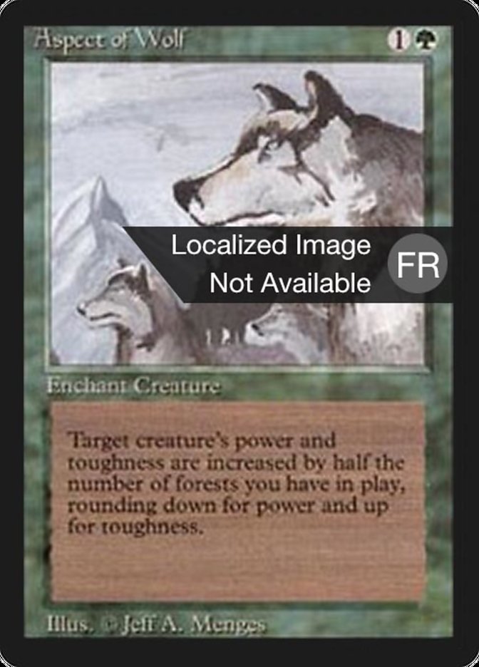 Aspect of Wolf [Foreign Black Border] | Card Merchant Takapuna