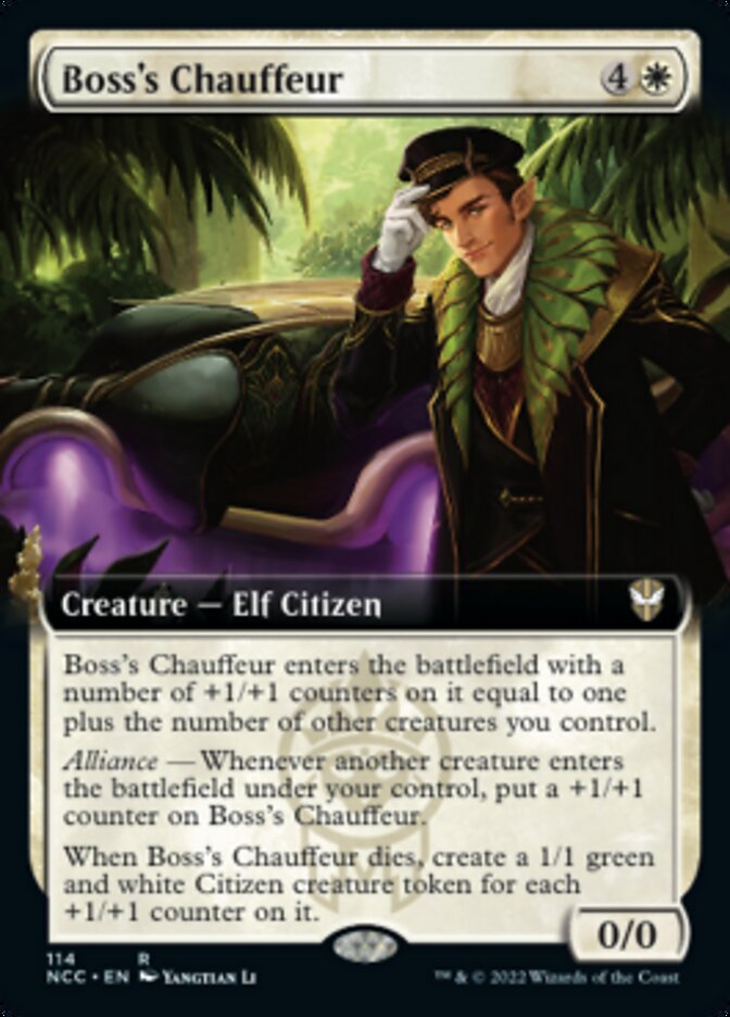 Boss's Chauffeur (Extended Art) [Streets of New Capenna Commander] | Card Merchant Takapuna