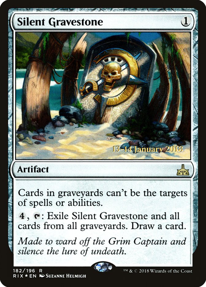 Silent Gravestone [Rivals of Ixalan Prerelease Promos] | Card Merchant Takapuna