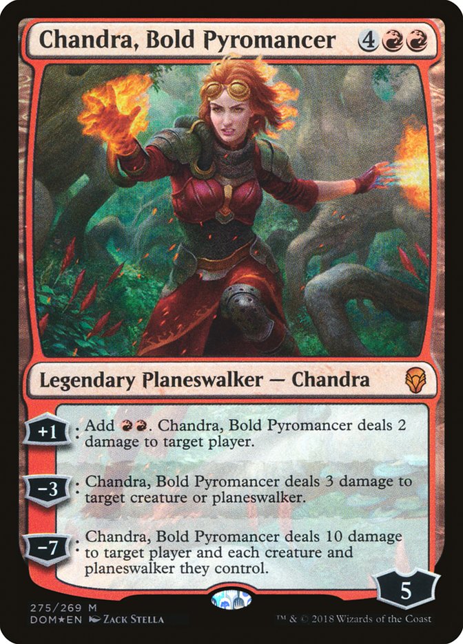 Chandra, Bold Pyromancer [Dominaria] | Card Merchant Takapuna