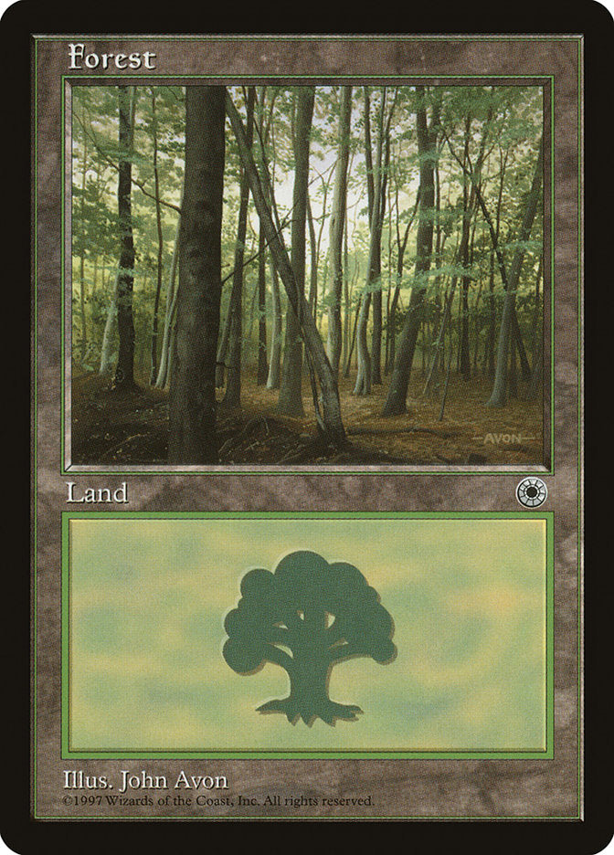 Forest (Brown Signature) [Portal] | Card Merchant Takapuna