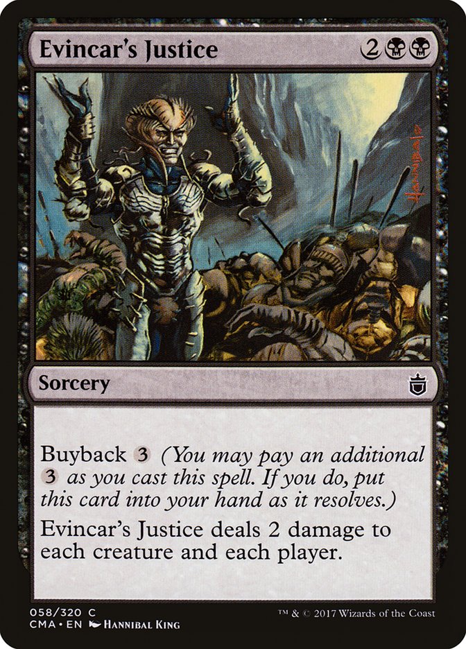 Evincar's Justice [Commander Anthology] | Card Merchant Takapuna