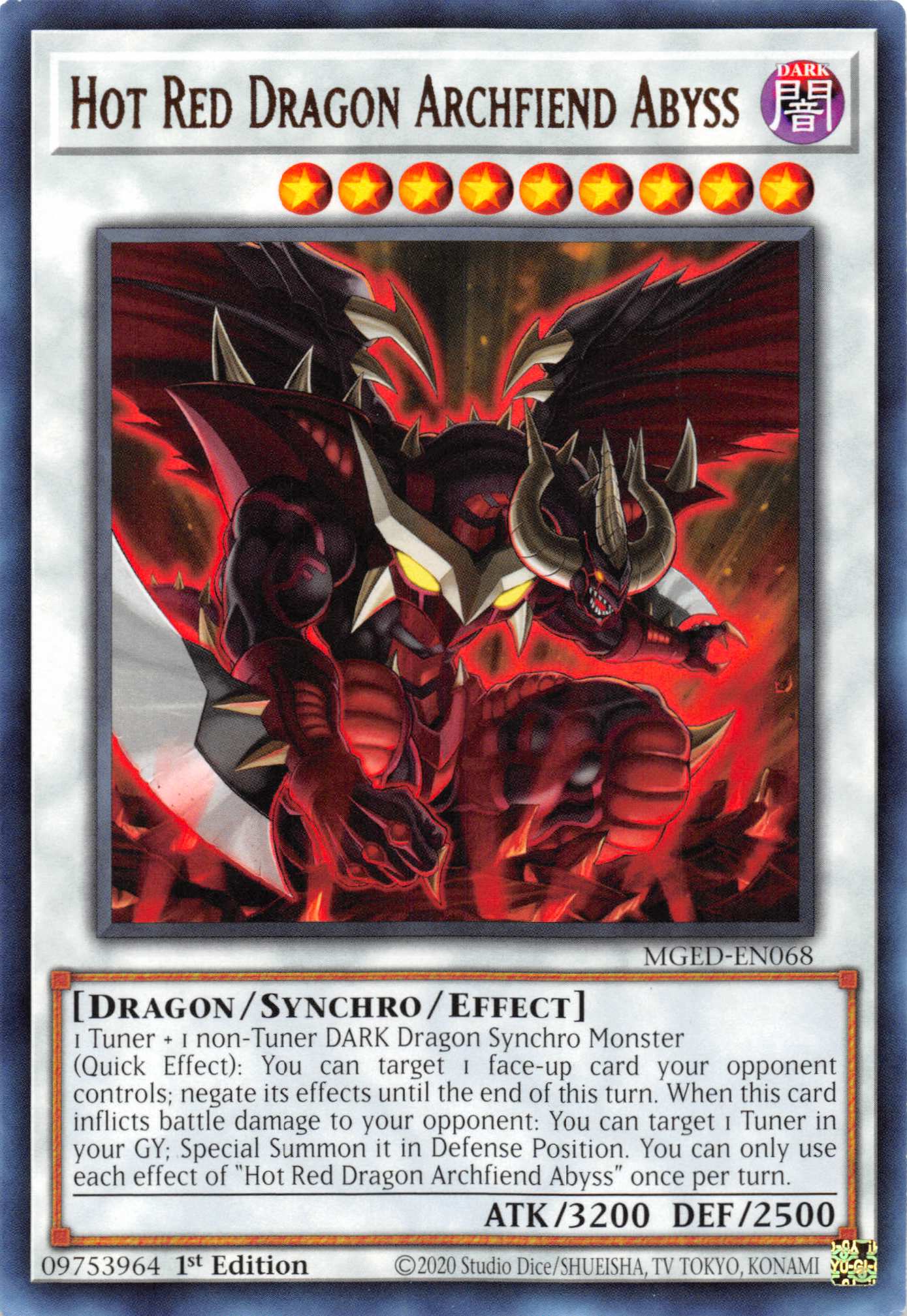 Hot Red Dragon Archfiend Abyss [MGED-EN068] Rare | Card Merchant Takapuna