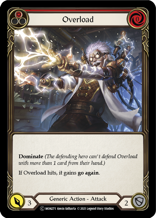 Overload (Red) [U-MON275] (Monarch Unlimited)  Unlimited Normal | Card Merchant Takapuna